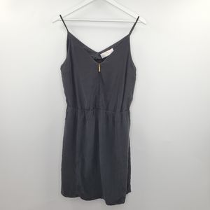 Amanda Uprichard Black Silk Dainty Dress LBD